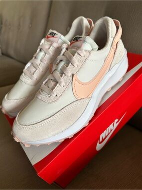 Nike Women's Light Pink & Cream Retro Runner Sneakers
